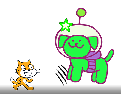 Cat vs Alien Dog (Scratch Game)