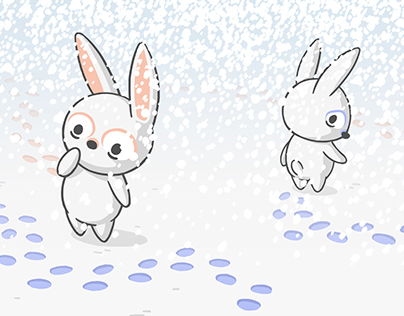 Bunnies In The Snow