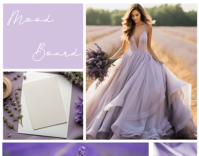 Lavender Floral Wedding Invitation