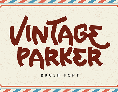 Vintage Parker Brush Font