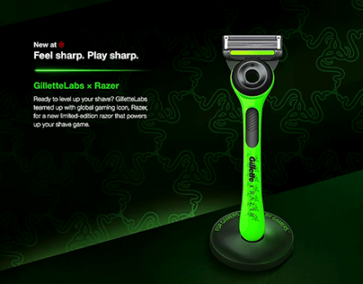 Shave Gillette Razer Collaboration_Brand Page