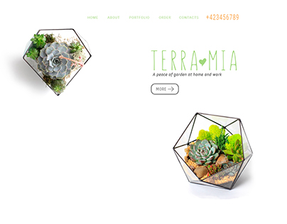 Web Site for TerraMia floral studio