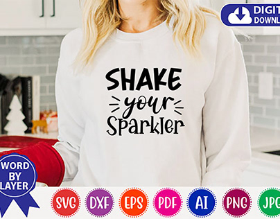 Shake your sparkler svg