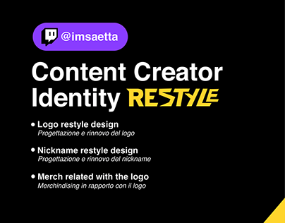 Content Creator Identity Restyle - @imsaetta