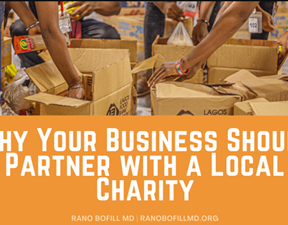 Business partnering with local charity
