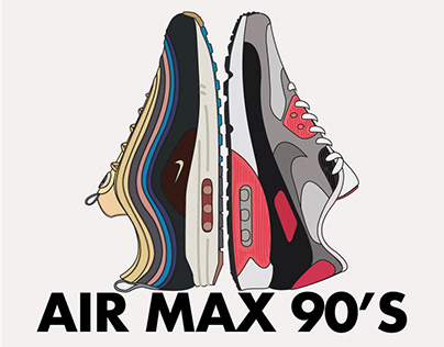 Custom Painted Air Max 90's on Behance