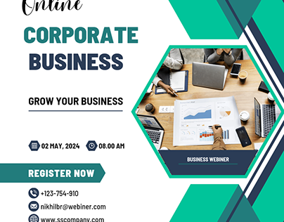 Corporate Business Webiner Poster