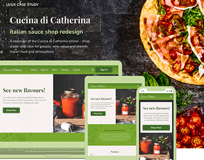 Italian sauce shop(Cucina di Catherina shop redesign)