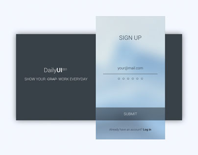 Sign up form (Daily UI #001)
