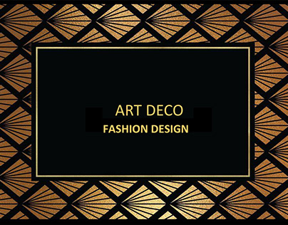 Art deco Fashion Design