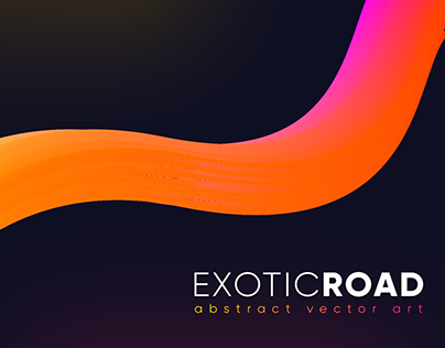 Abstract vector art with AI Blend Tool