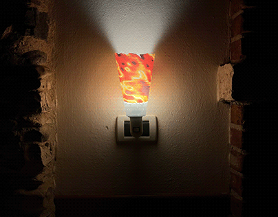 Pyro - homemade wall lamp