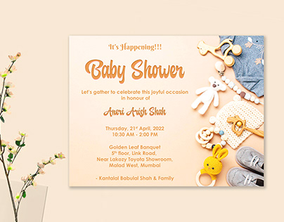 Baby Shower Invite Design