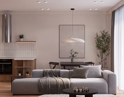 Livingroom/kitchen interior Design