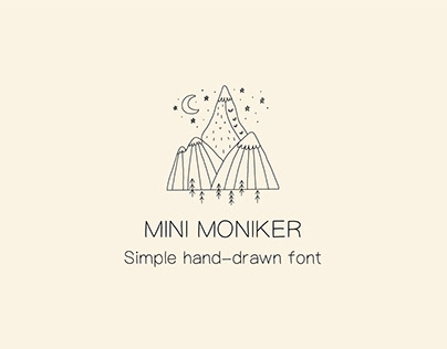 Mini Moniker Simple Font