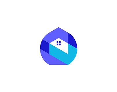 v letter home logo, house, real estate, realty, build