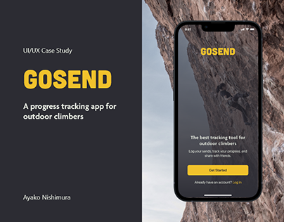 GOSEND Case Study - Climbing progress tracking app