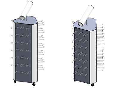3-sides stand for batteries