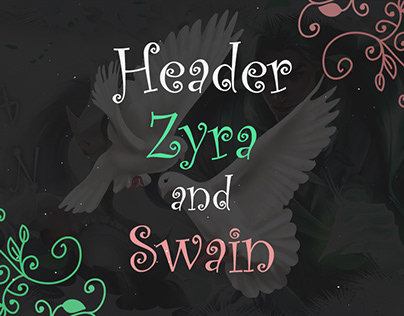 Header e Wallpaper - Zyra e Swain Rosa de Cristal