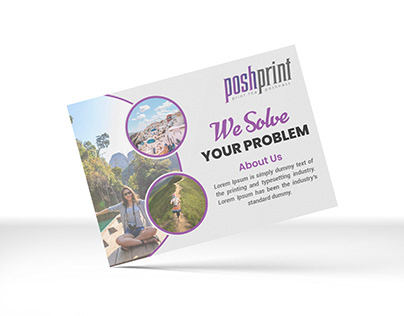 Custom Print Business Post Card Design by Posh Print