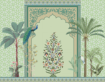 Decorative Mughal, Moroccan, Persian wall