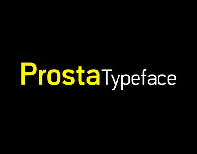 Prosta typeface