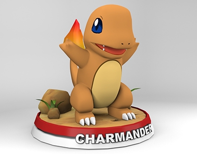 3D Pokemon - Charmander (Fan Art)