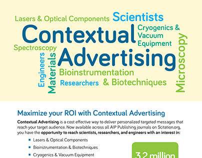 Contextual Advertising flyer with AIP Publishing