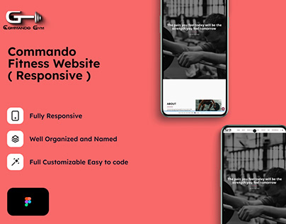 Commando Fitness Website Portfolio Project