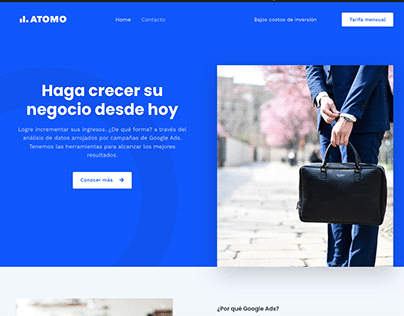Landing Page Agencia Atomo