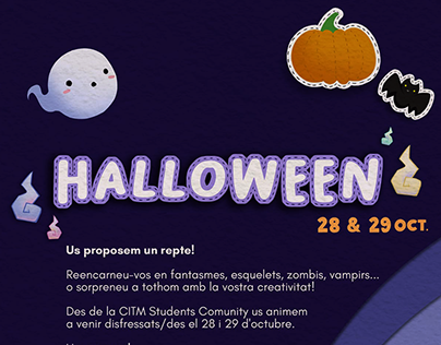 Halloween CITM Students Community 2021 poster