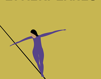 Acrobat on a tightrope.