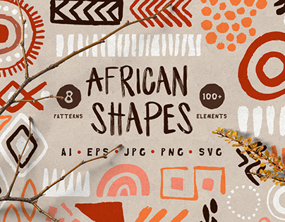 African Shapes: Patterns + Graphics