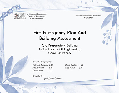 Fire Emergency Plan And Building Assessment