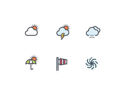 50 weather and forecast Full-Color Icon