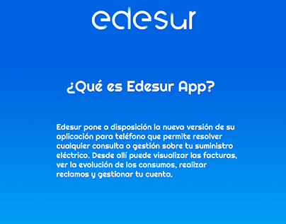 Edesur - Rediseño - UX UI