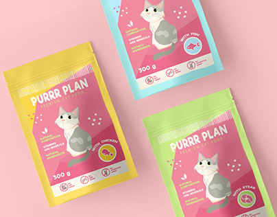 Cat food packaging design