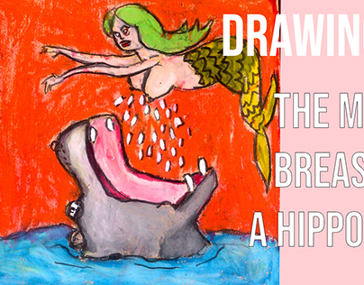 HOW TO DRAW : THE MERMAID BREASTFEED A HIPPOPOTAMUS