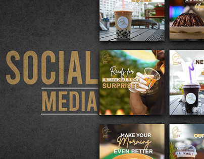Cafe Social Media "Golden Beans"