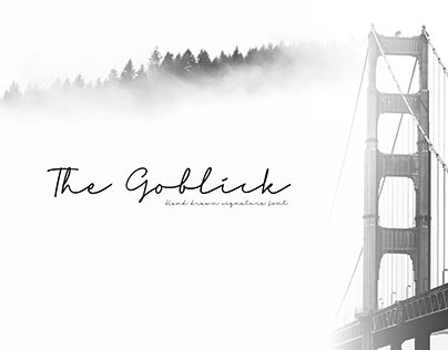 The Goblick Handdrawn Signature Typeface - Free Font