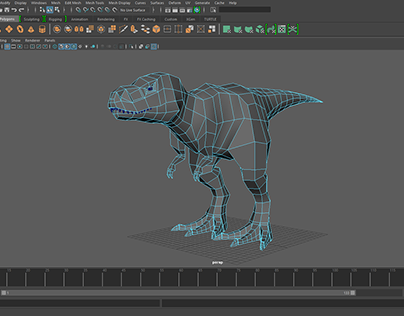 Tyrannosaurus Simple Model & Rigged