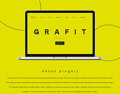 Web-Design for Grafit workout fitness studio