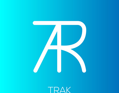 Trak word later logo design