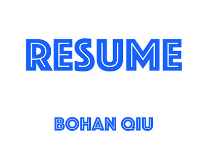 Bohan Qiu Résumé