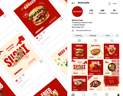 Sosial Media Design - Instagram Delicius Food