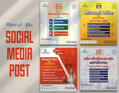 Microsoft Office Social Media Post Design