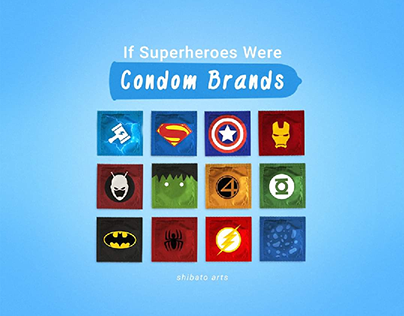 Superheroes Condom Ads