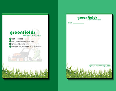 Greenfield Letterhead Design