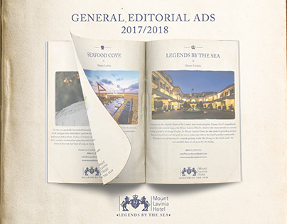 Mount Lavinia Hotel - General Editorial Ads (2017/2018)