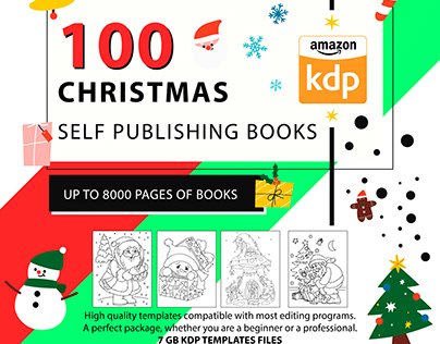 100 CHRISTMAS Books For Self Publishing KDP Interior
